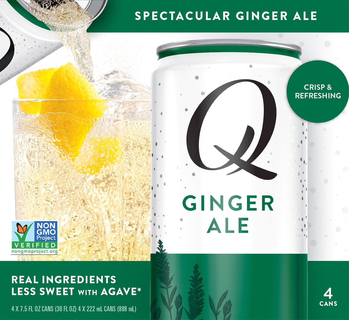 slide 3 of 7, Q Drinks Spectacular Ginger Ale 4 ea, 4 ct