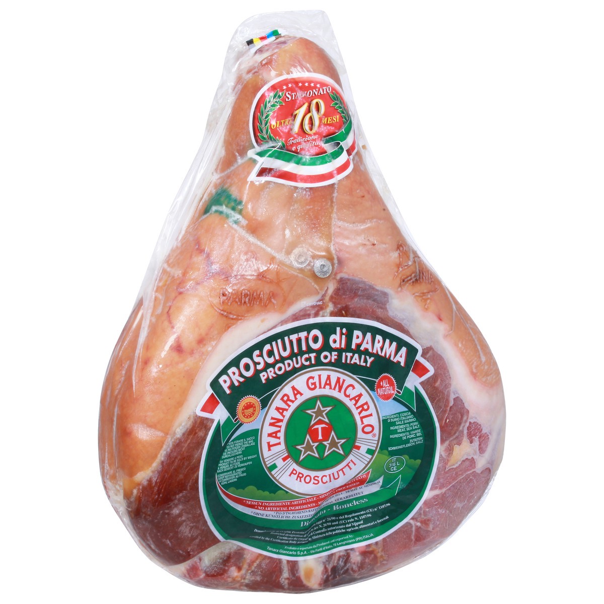 slide 3 of 9, Tanara Giancarlo Boneless Parm Ham 16.40 lb, 16.4 lb