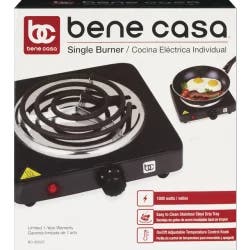 Bene Casa Single Coil Burner, Black