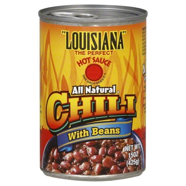 slide 1 of 1, Louisiana Chili With Beans And Hot Sauce, 15 oz