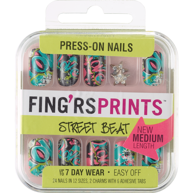 slide 1 of 1, Fing'rs Girlie Nail, 1 ct