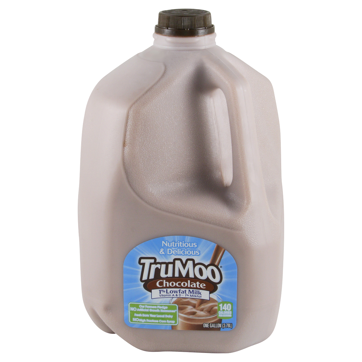 slide 1 of 1, Dean's Tru-Moo 1% Chocolate Milk, 128 oz