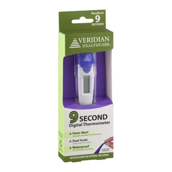 slide 1 of 1, Veridian Healthcare Digital Thermometer, 1 ct