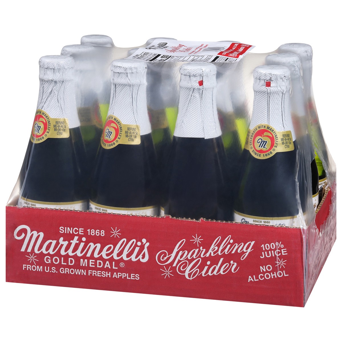 slide 3 of 4, Martinelli's Gold Medal Sparkling Cider - 12 ct; 8.4 fl oz, 12 ct; 8.4 oz