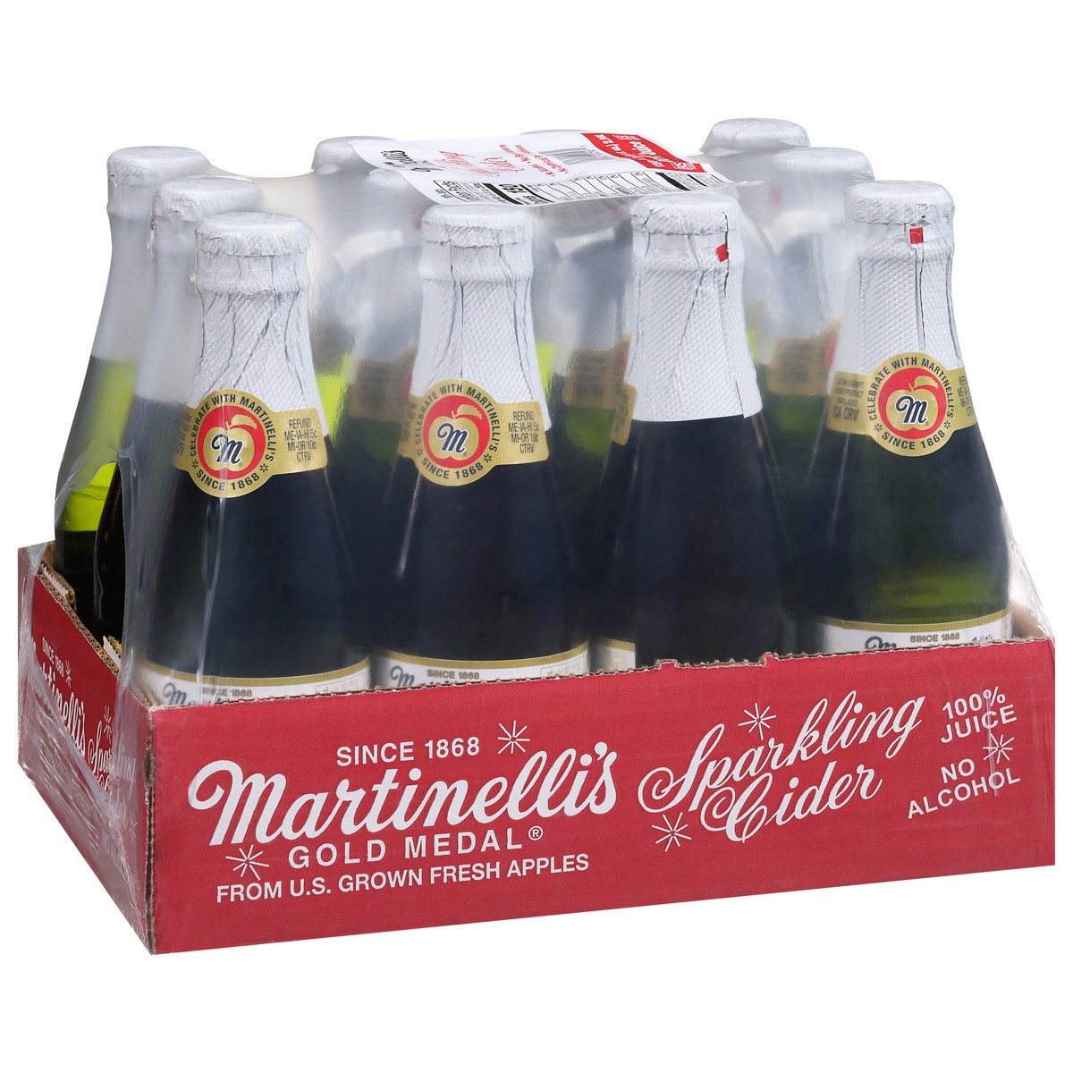 slide 2 of 4, Martinelli's Gold Medal Sparkling Cider - 12 ct; 8.4 fl oz, 12 ct; 8.4 oz