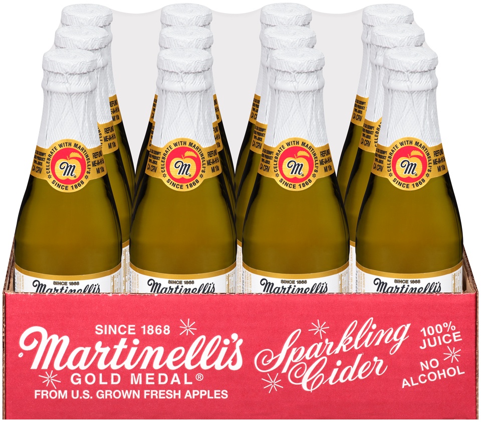 slide 1 of 1, Martinelli's Gold Medal Sparkling Cider - 12 ct; 8.4 fl oz, 12 ct; 8.4 fl oz