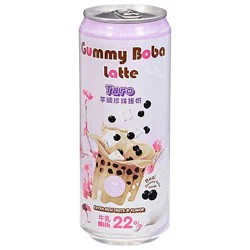 O's Bubble Gummy Taro Boba Latte 15.9 fl oz