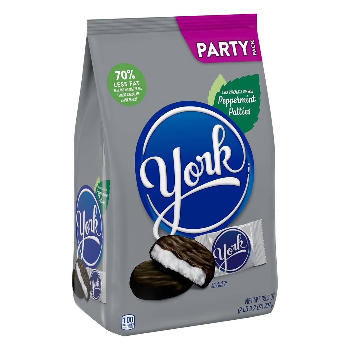 slide 7 of 7, YORK Dark Chocolate Peppermint Patties, Candy Party Pack, 35.2 oz, 35.2 oz