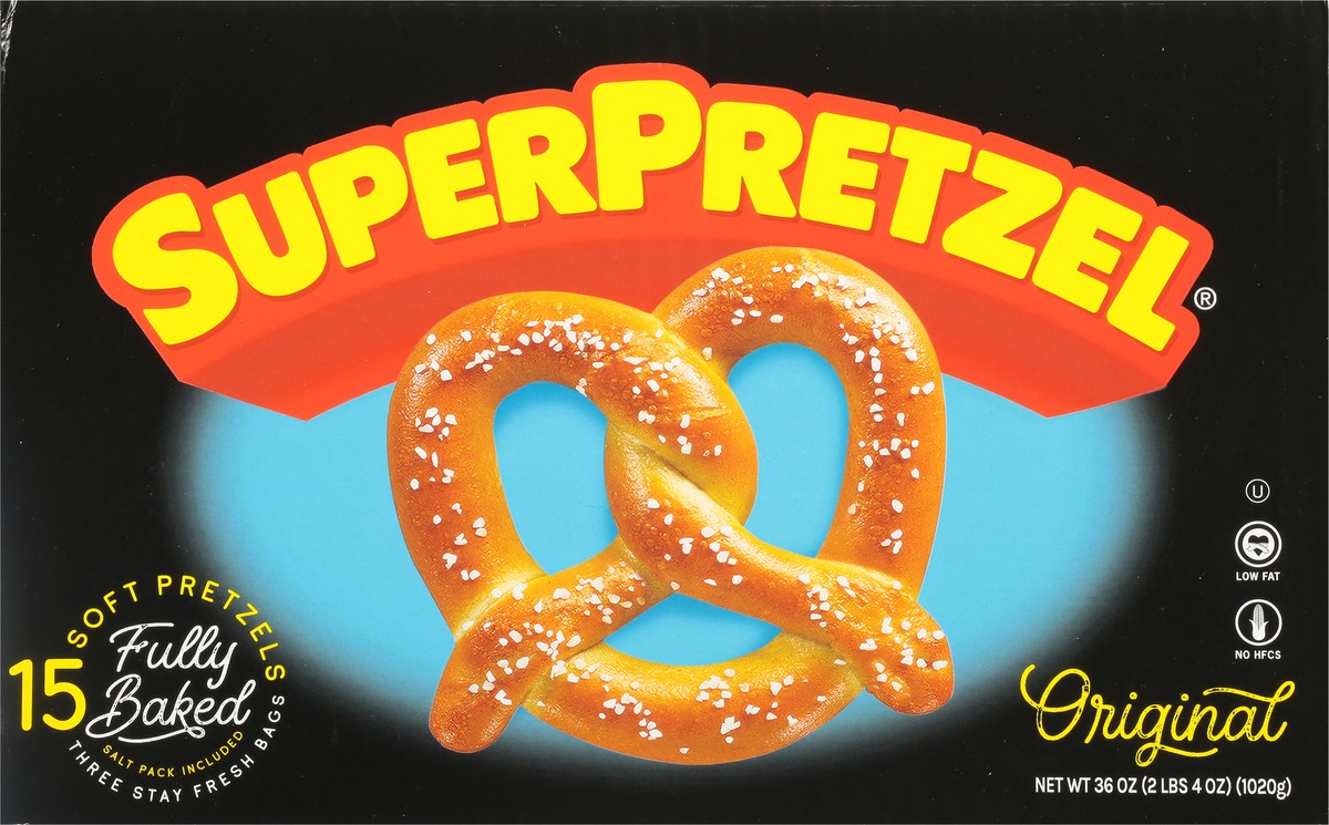 slide 4 of 9, SuperPretzel Original Original Soft Pretzels 15 ea, 15 ct