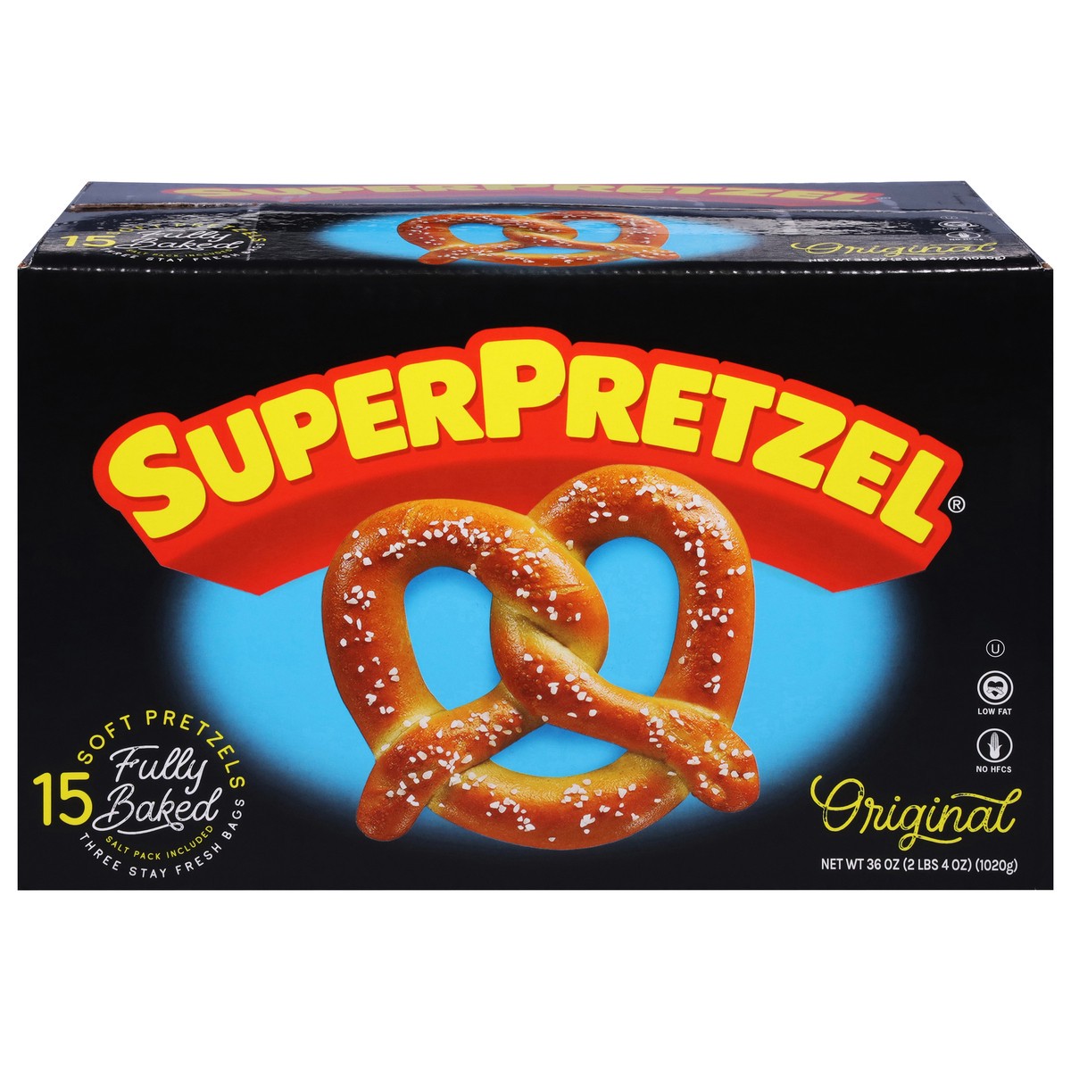 slide 1 of 9, SuperPretzel Original Original Soft Pretzels 15 ea, 15 ct