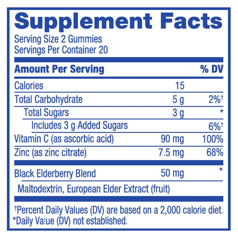 slide 6 of 6, Kroger Sambucus Elderberry Dietary Supplement Gummies, 40 ct