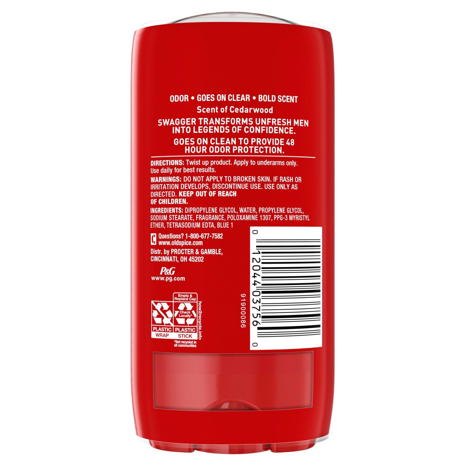 slide 2 of 95, Old Spice Red Collection Swagger Scent Deodorant for Men, Value Pack, 3.0 oz, Pack of 2, 2 ct; 3 oz