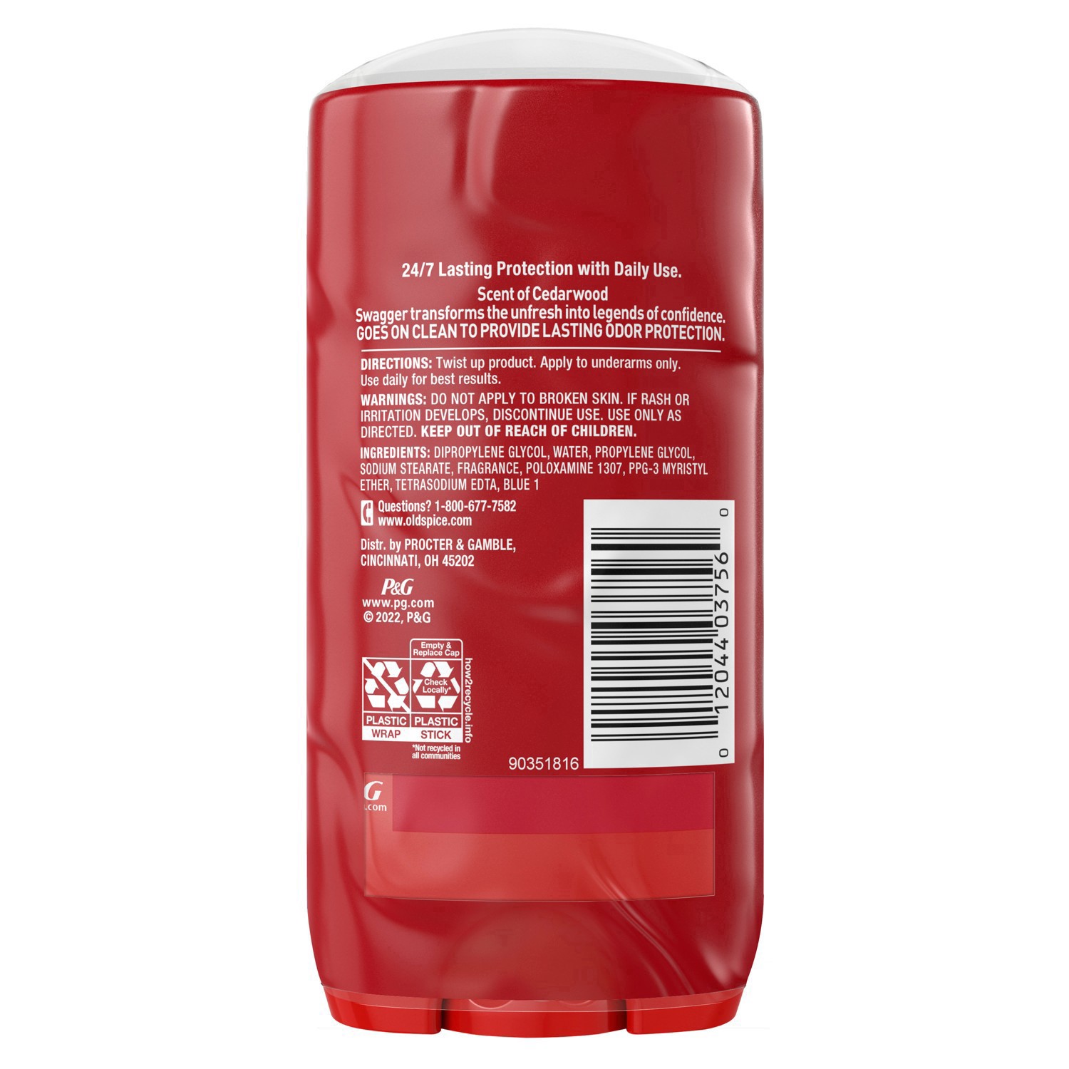 slide 53 of 95, Old Spice Red Collection Swagger Scent Deodorant for Men, Value Pack, 3.0 oz, Pack of 2, 2 ct; 3 oz