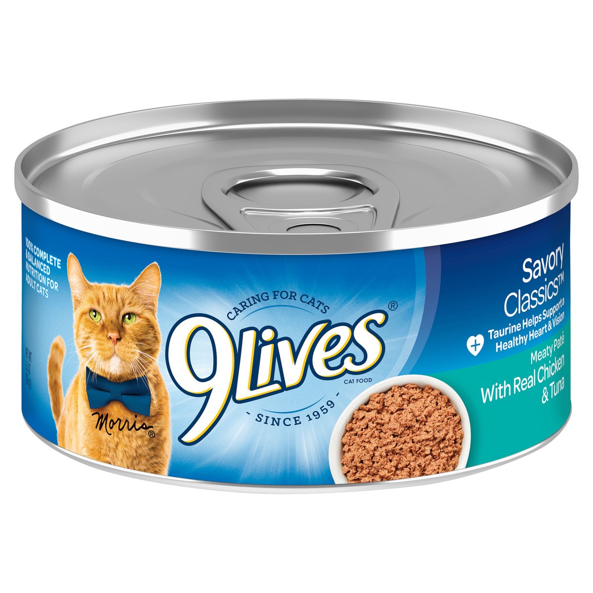 slide 1 of 8, 9Lives Cat Food, Chicken, 5.5 oz
