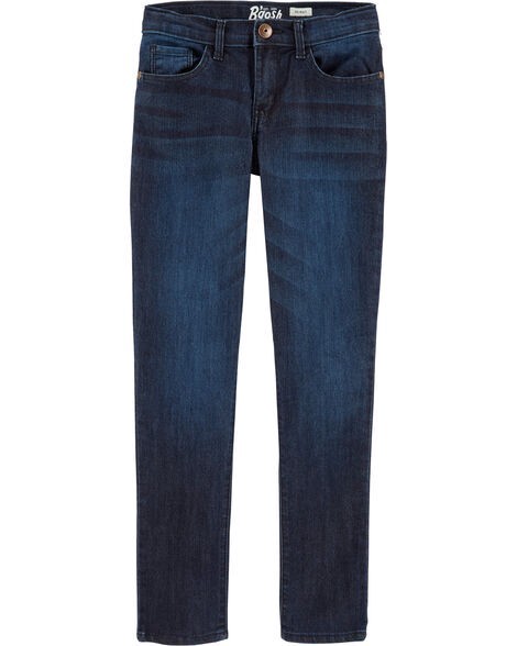 slide 1 of 2, Oshkosh Kid Dark Blue Wash Skinny-Leg Jeans Heritage Rinse 5, 1 ct