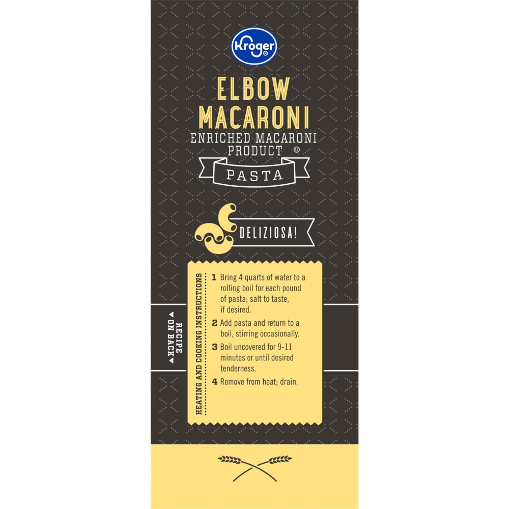 slide 4 of 4, Kroger Elbow Macaroni Pasta, 32 oz