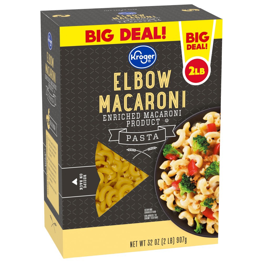 slide 1 of 4, Kroger Elbow Macaroni Pasta, 32 oz