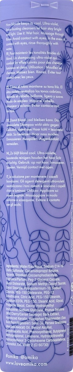 slide 2 of 11, amika Cool Blonde Shampoo 300 ml, 300 ml