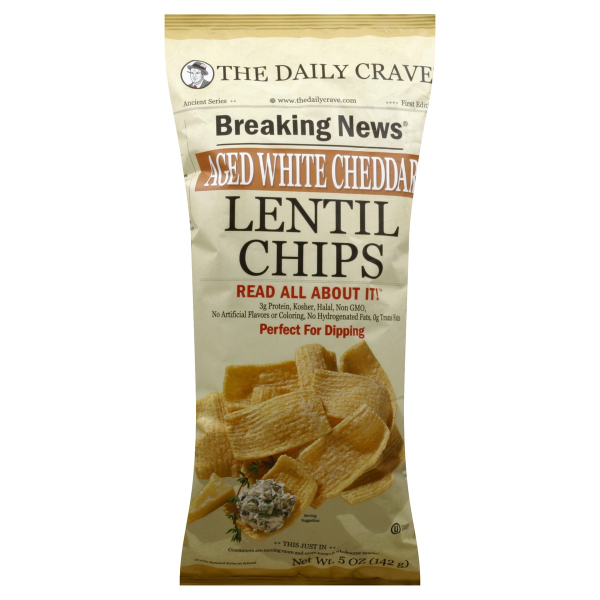 slide 2 of 6, The Daily Crave Lentil Chips 5 oz, 5 oz