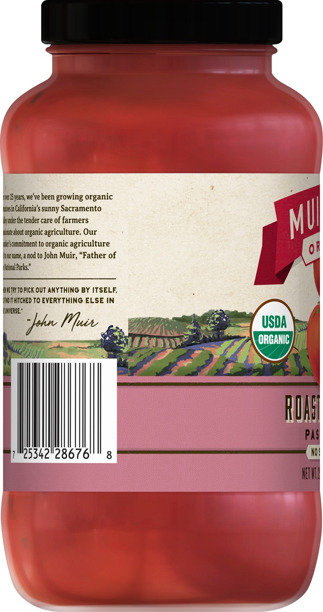 slide 7 of 10, Muir Glen Garlic Roasted Garlic Pasta Sauce, 25.5 oz