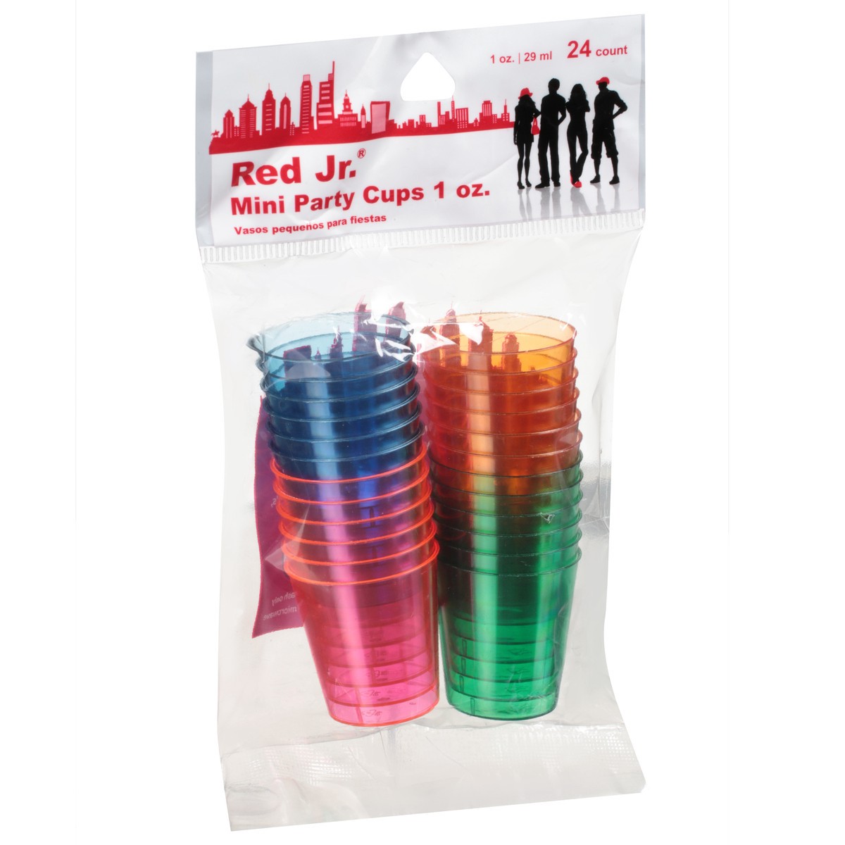 slide 7 of 9, Red Jr 1 Ounce Mini Party Cups 24 ea, 24 ct