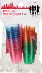 Red Jr 1 Ounce Mini Party Cups 24 ea