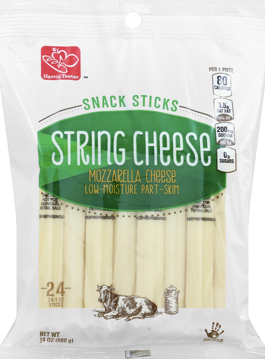 slide 2 of 3, Harris Teeter String Cheese, 24 oz