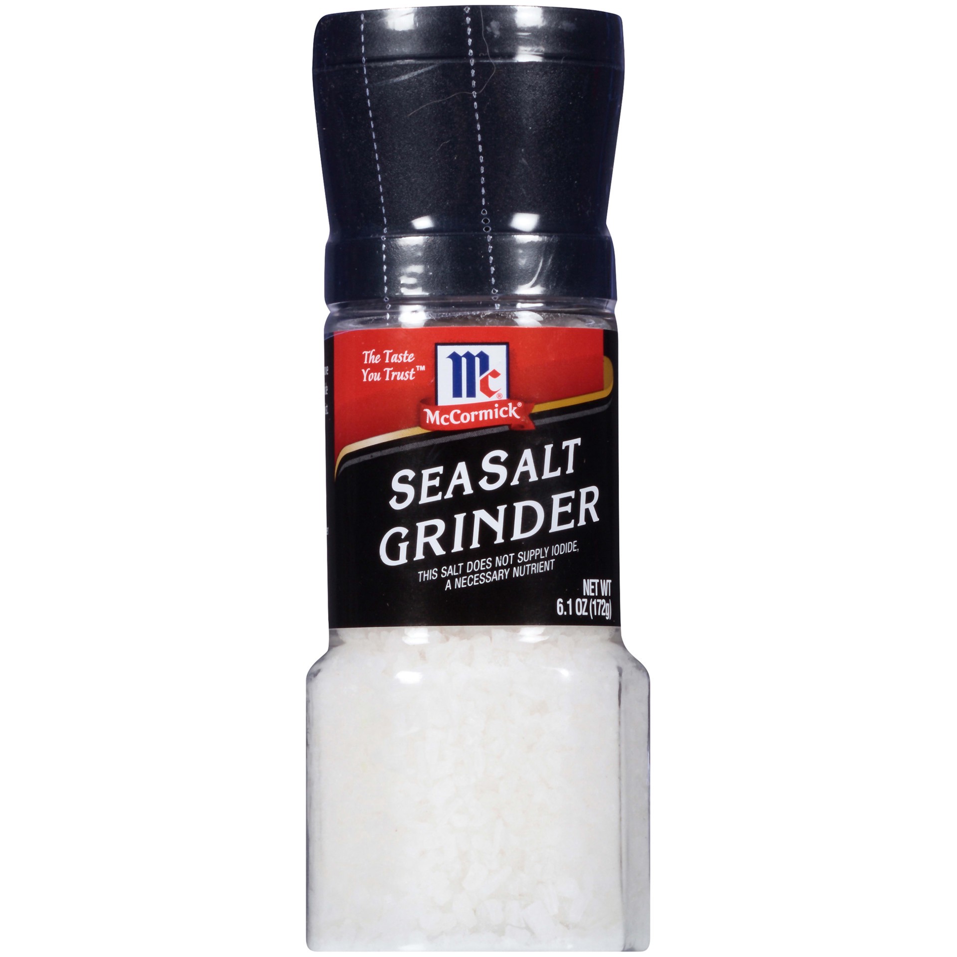 slide 1 of 8, McCormick Sea Salt Grinder, 6.1 oz