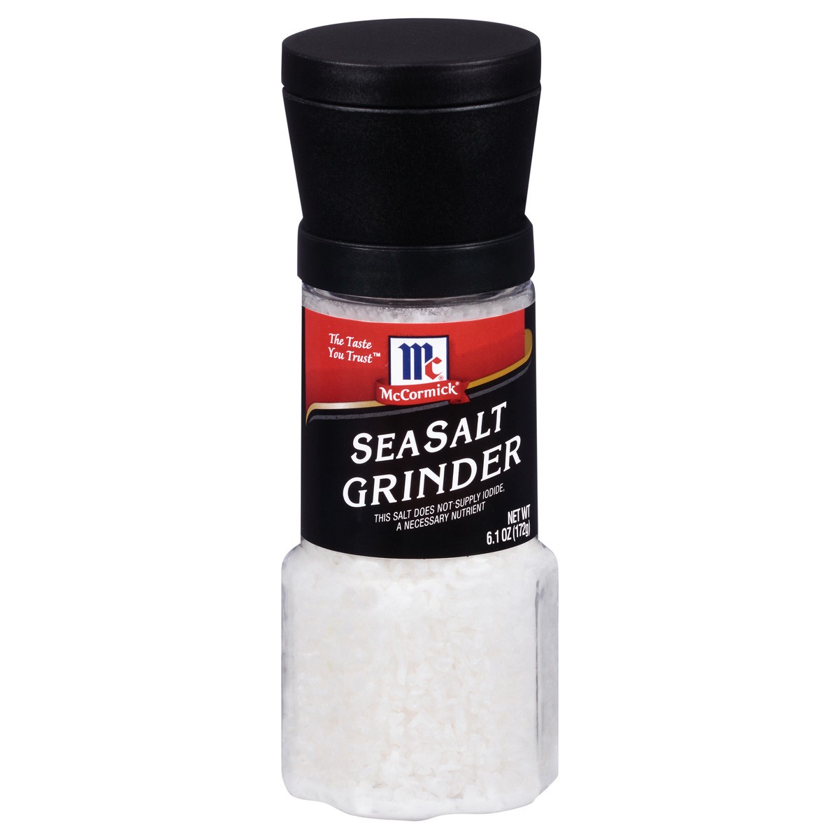 slide 1 of 8, McCormick Sea Salt Grinder, 6.1 oz, 6.1 oz