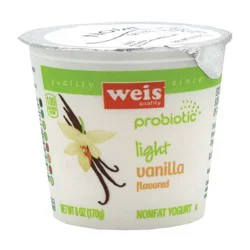 Weis Quality Vanilla Light Nonfat Yogurt