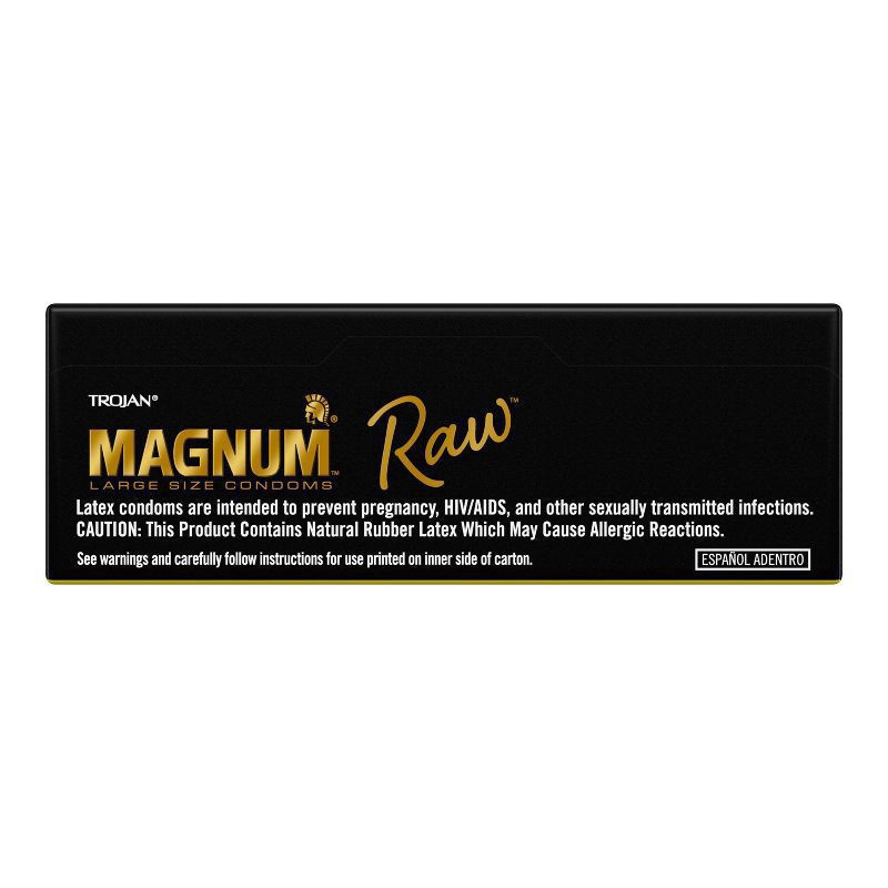 slide 6 of 6, Trojan Magnum Raw - 24ct, 24 ct