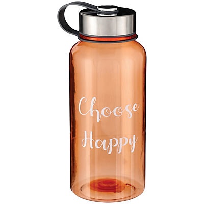 slide 1 of 1, Haven & Key Choose Happy Orange Tritan Water Bottle, 39 oz