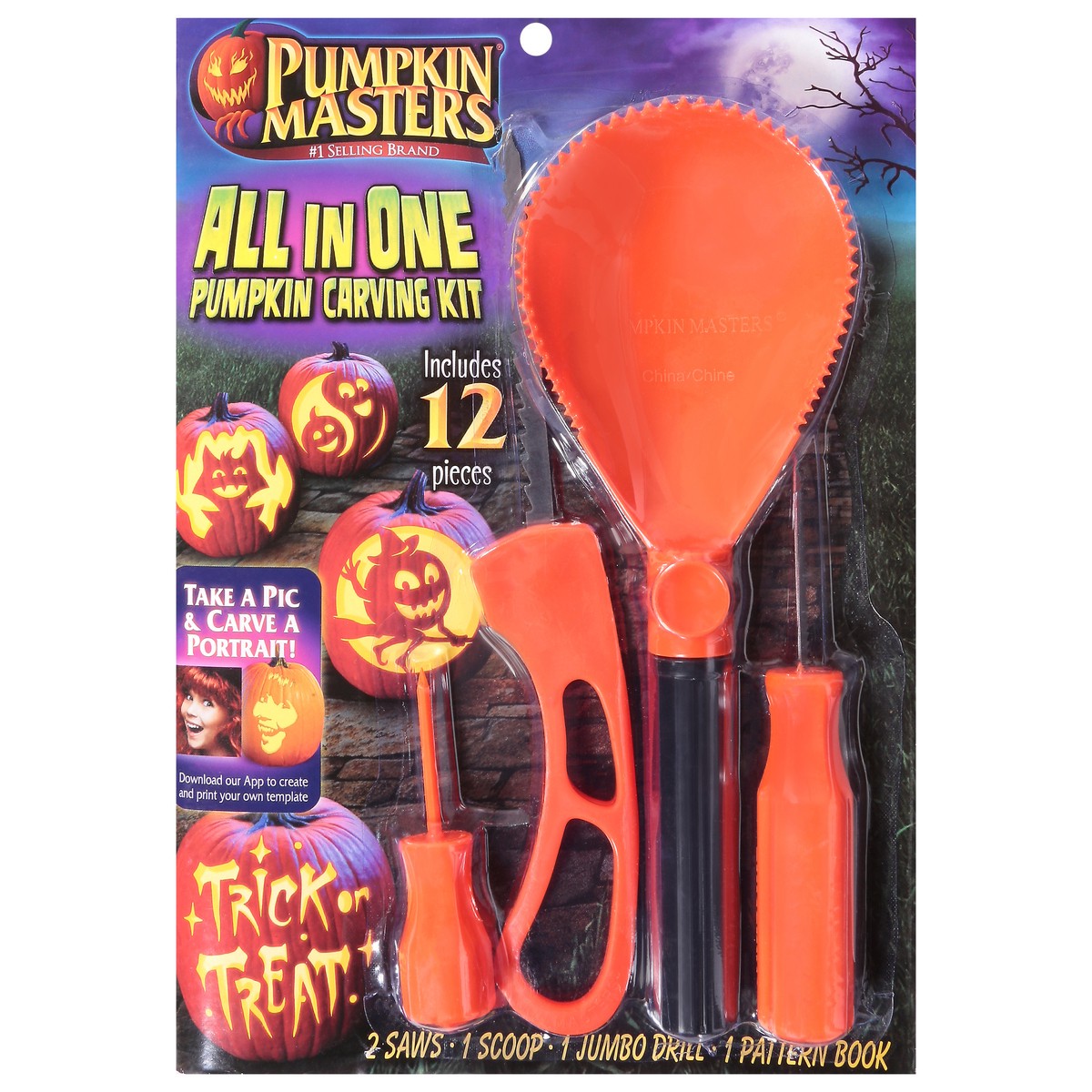 slide 1 of 9, Pumpkin Masters All in One Pumpkin Carving Kit 12 ea, 12 ct