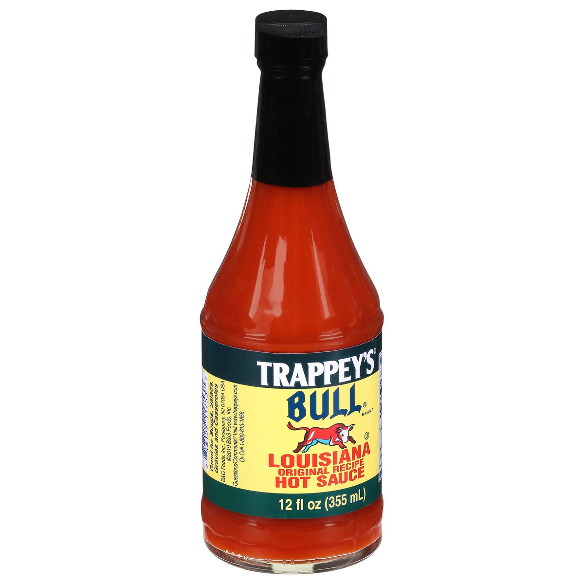 slide 2 of 9, Trappey's Bull Louisiana Original Recipe Hot Sauce, 12 fl oz, 12 fl oz