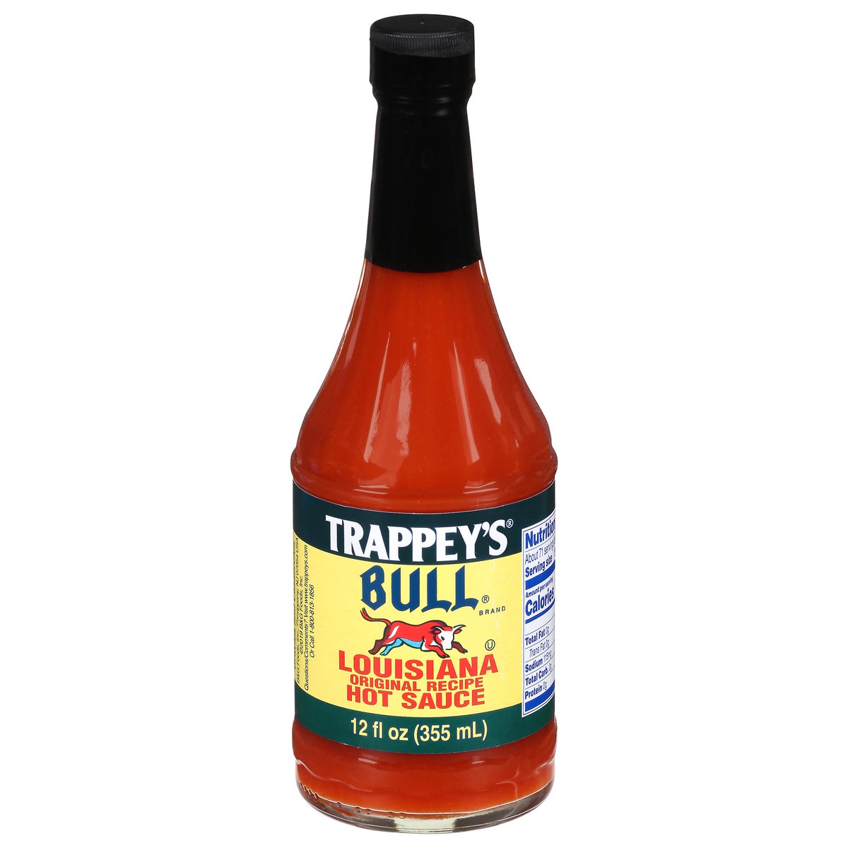 slide 1 of 9, Trappey's Bull Louisiana Original Recipe Hot Sauce, 12 fl oz, 12 fl oz