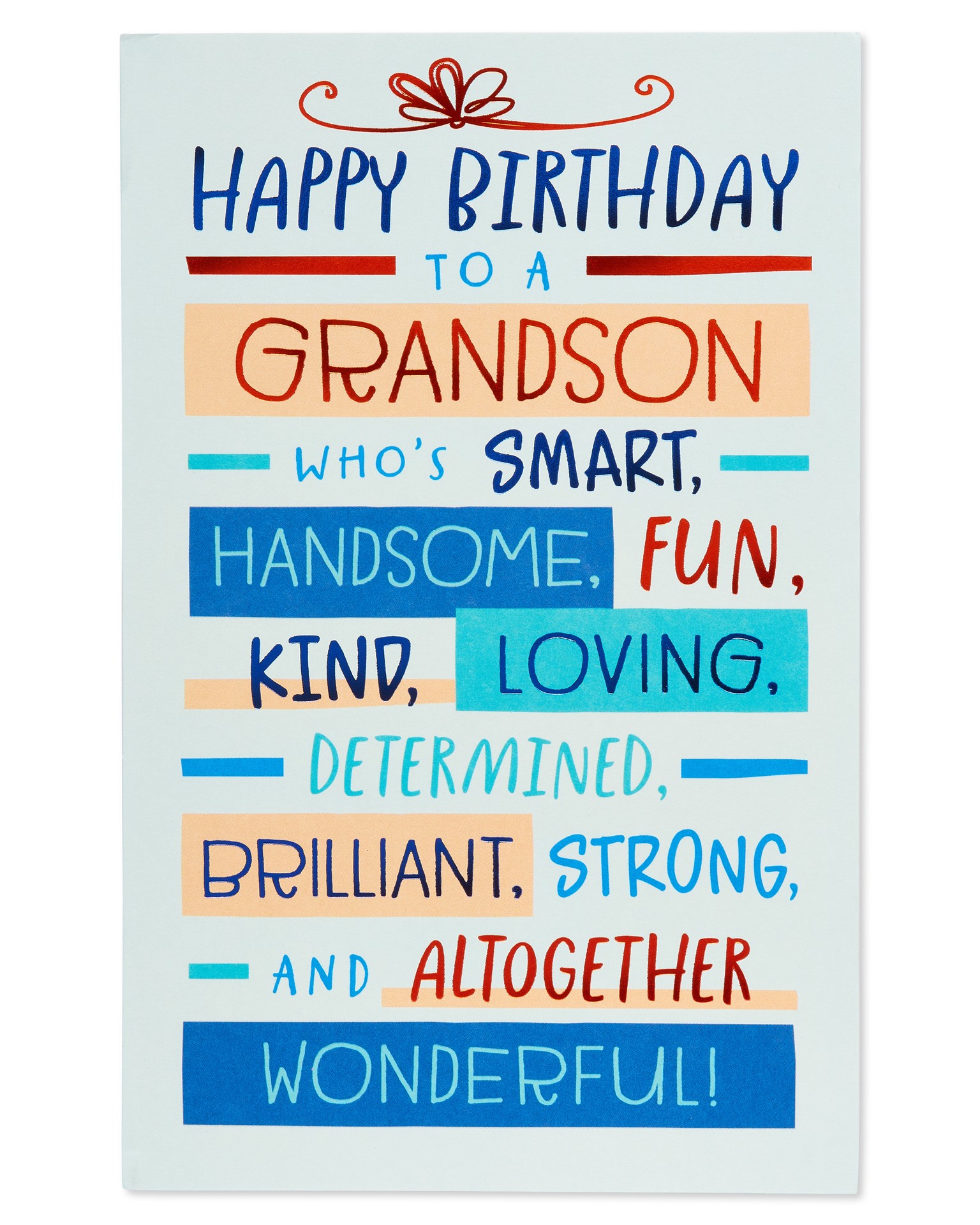 slide 2 of 5, American Greetings Birthday Card for Grandson (Wonderful), 1 ct