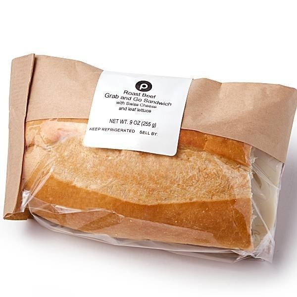 slide 1 of 1, Publix Deli Roast Beef & Swiss Sandwich, 1 ct