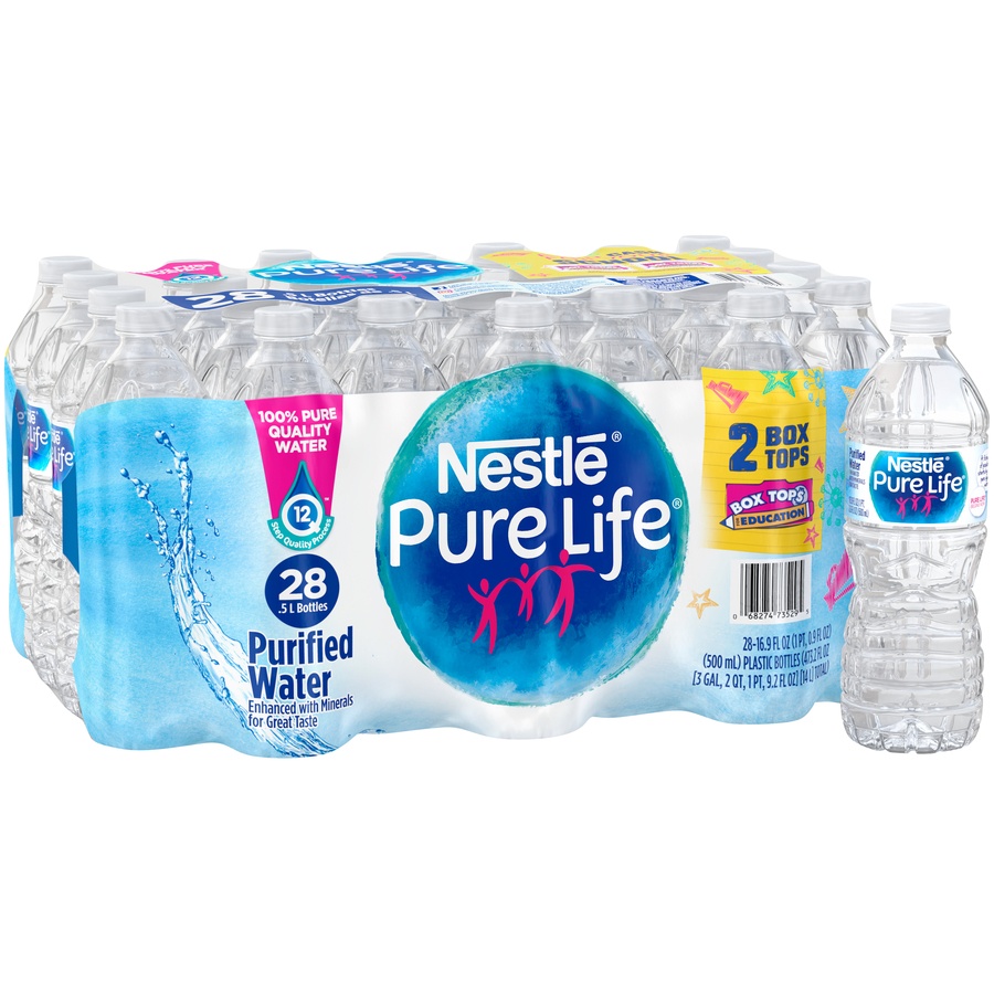 slide 2 of 6, Pure Life Purified Water, 28 ct; 1/2 liter