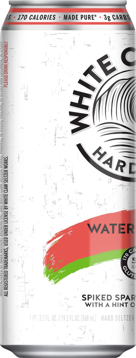 slide 4 of 7, White Claw Watermelon 19.2 fl oz Can, 19.20 fl oz