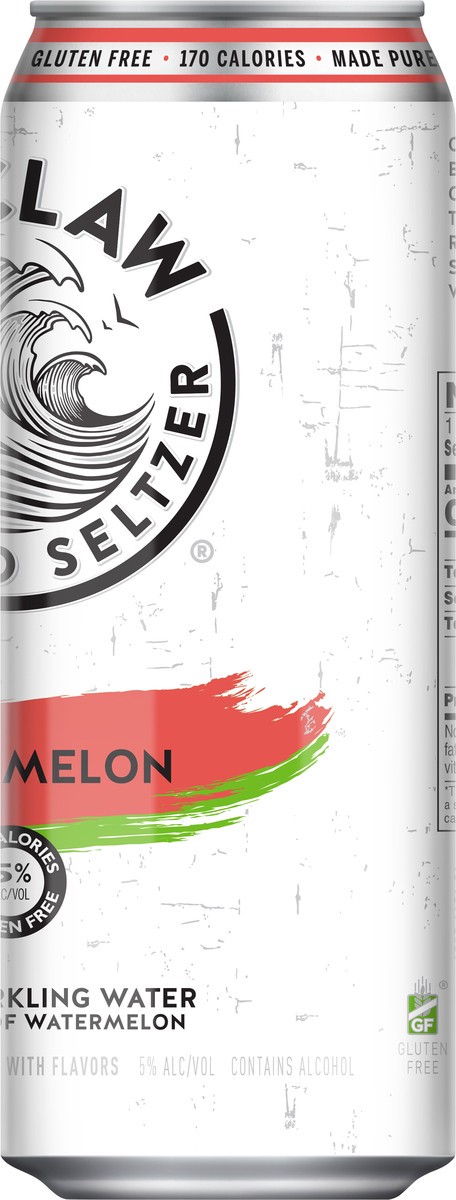 slide 7 of 7, White Claw Watermelon 19.2 fl oz Can, 19.20 fl oz
