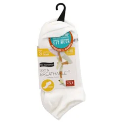 No Nonsense Soft & Breathable Women's Liner 4-10 Socks 3 ea