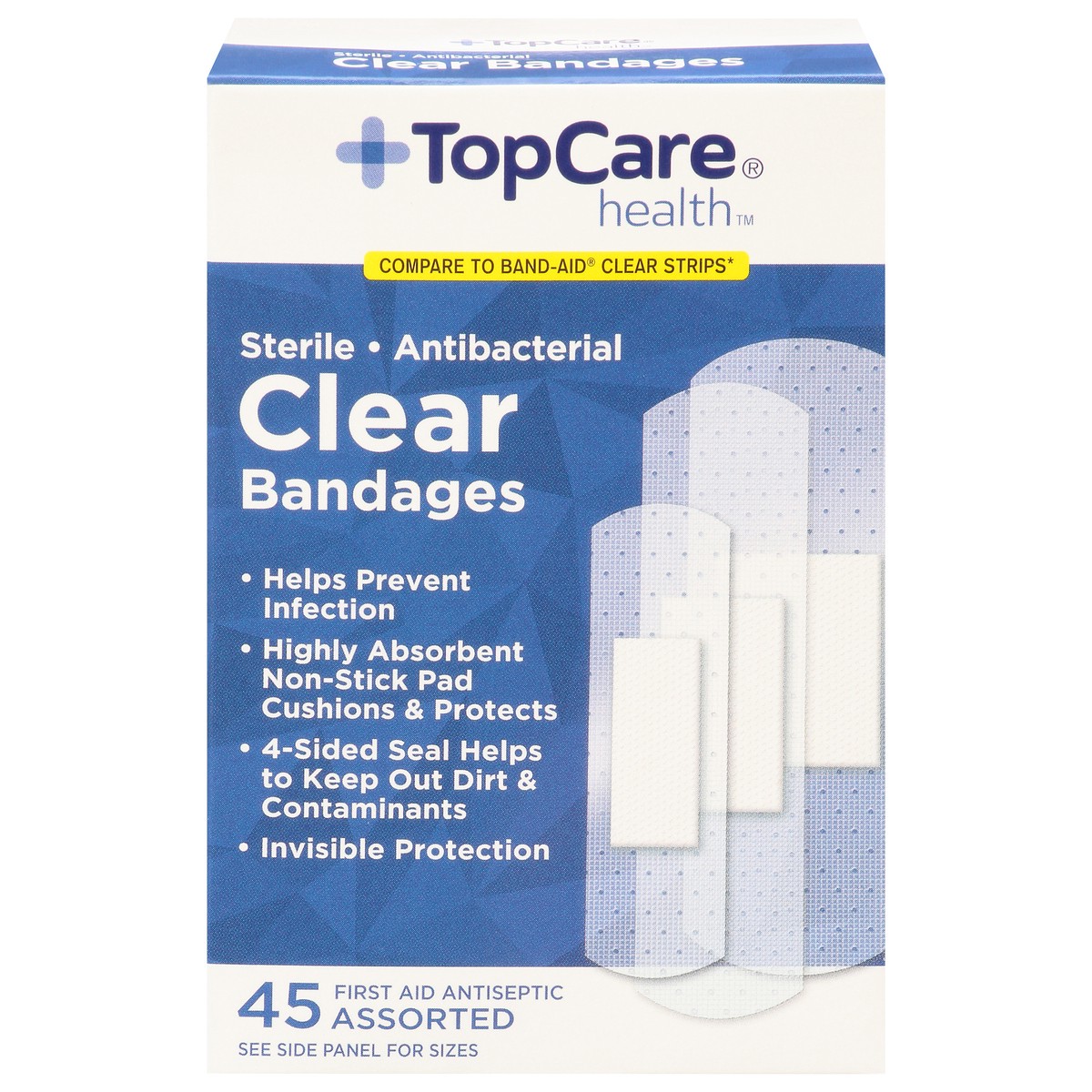 slide 6 of 15, TopCare Antibacterial Clear Assrtd, 45 ct