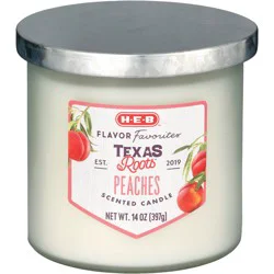 H-E-B Flavor Favorites Texas Roots Peaches Scented Candle