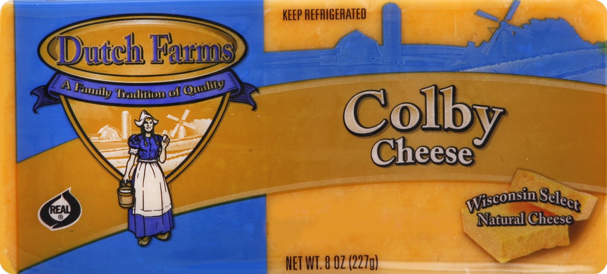 slide 1 of 5, Dutch Farms Dutch Farm Colby Bar, 8 oz