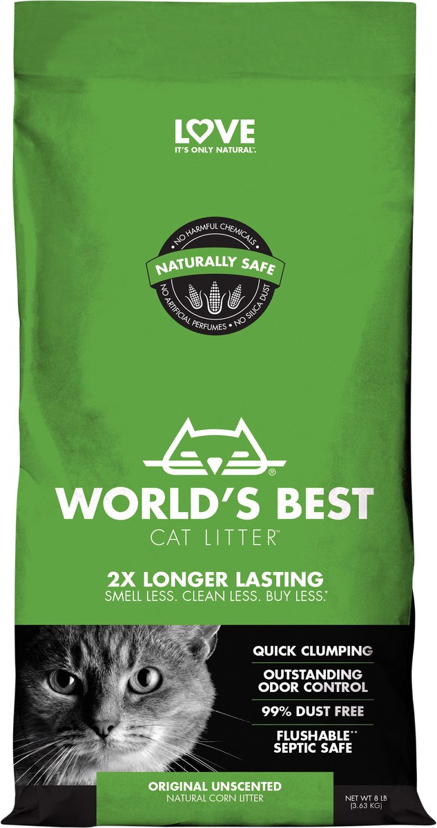 slide 5 of 6, World's Best Cat Litter™ Original Unscented, 8 lb, 8 lb