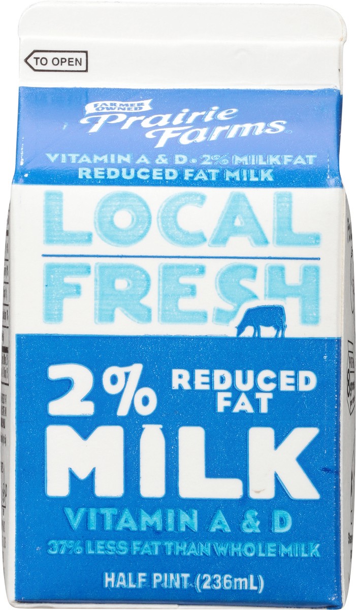 slide 13 of 13, Prairie Farms 2% Reduced Fat Local Fresh Milk 0.5 pt, 1/2 pint