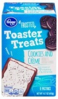 slide 1 of 1, Kroger Frosted Cookies And Creme Toaster Treats, 8 ct; 1.8 oz