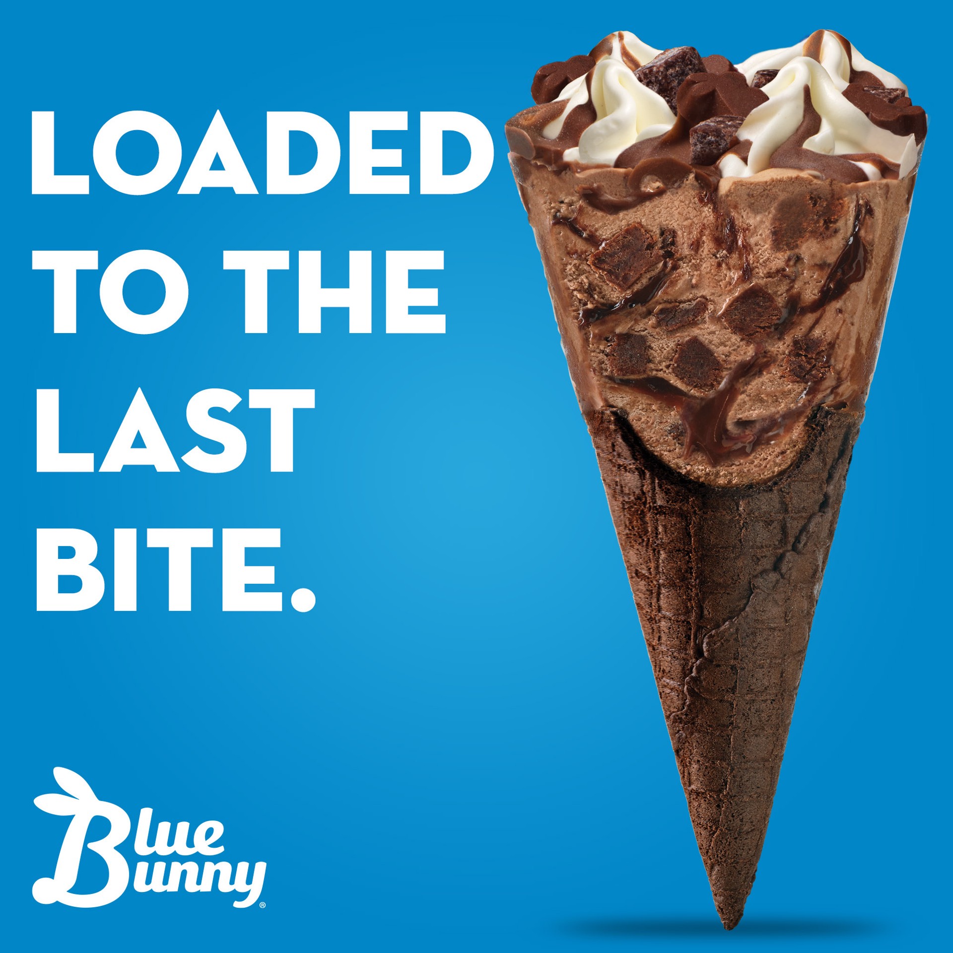 slide 2 of 5, Blue Bunny Load'd Cones Brownie Bomb, Frozen Dessert, 4 Pack, 4 ct