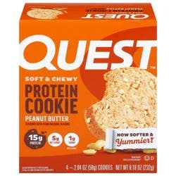 Quest Soft & Chewy Peanut Butter Protein Cookie 4 - 2.04 oz Cookies
