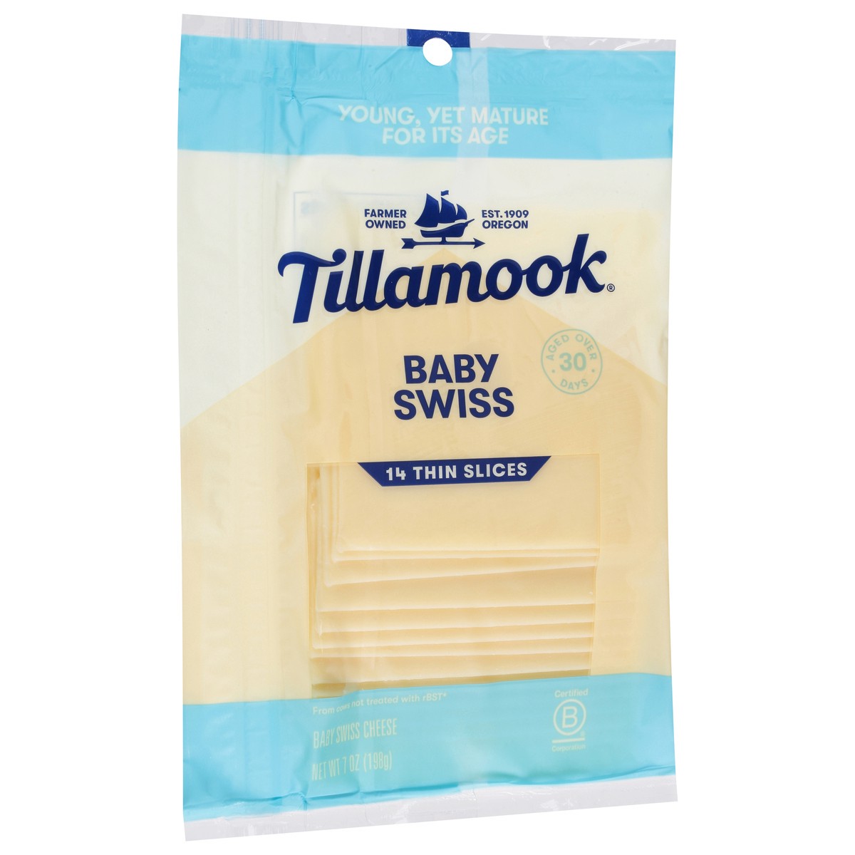 slide 11 of 11, Tillamook Thin Slices Baby Swiss Cheese 7 oz, 7 oz